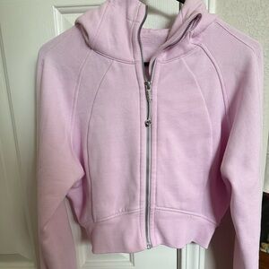 Scuba cropped jacket in meadowsweet pink